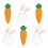 12 Pcs Easter Rabbit Brooches Carrot Lapel Pins Decor 11