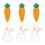 12 Pcs Easter Rabbit Brooches Carrot Lapel Pins Decor 9