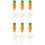 12 Pcs Easter Rabbit Brooches Carrot Lapel Pins Decor 5