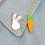 12 Pcs Easter Rabbit Brooches Carrot Lapel Pins Decor 8