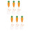 12 Pcs Easter Rabbit Brooches Carrot Lapel Pins Decor 7
