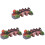 3 Pcs Small Plate Decoration With Assorted Colors 3