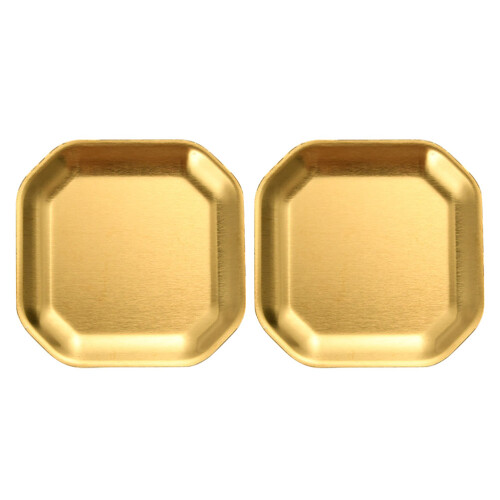 2Pcs Stainless Appetizer Plates Small Pickle Dish Korean Style