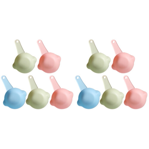 10 Pcs Thickened Plastic Pet Food Feeding Spoon Tool 1
