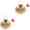 2 Sets Chinese Gong With Hammer Red 7