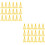 60 Pcs Mini Plastic Easel For Art Painting Name Display Yellow 6