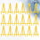 60 Pcs Mini Plastic Easel For Art Painting Name Display Yellow 10