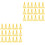 60 Pcs Mini Plastic Easel For Art Painting Name Display Yellow 3