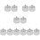 12Stk Acryl Liquid Dappen Dish Silber Mit Praktischem Deckel 11