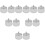 12Stk Acryl Liquid Dappen Dish Silber Mit Praktischem Deckel 8