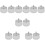 12Stk Acryl Liquid Dappen Dish Silber Mit Praktischem Deckel 10