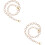 2Pcs Clothes Chain Decor Diy Hat Wedding Patch Brooch Rhinestone Shape 8