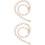 2Pcs Clothes Chain Decor Diy Hat Wedding Patch Brooch Rhinestone Shape 7