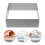 3Pcs Square Mousse Mold Stainless Steel Cake Inch 9