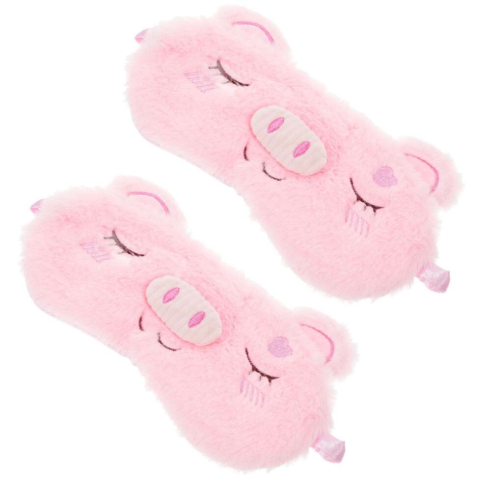 Aboofan 10 Pcs Cute Sleep Mask Soft Plush Animals Themed Eyeshade For Kids