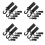 24 Pcs Baby Stroller Hooks Diaper Bag Hanging Clips Plastic 7