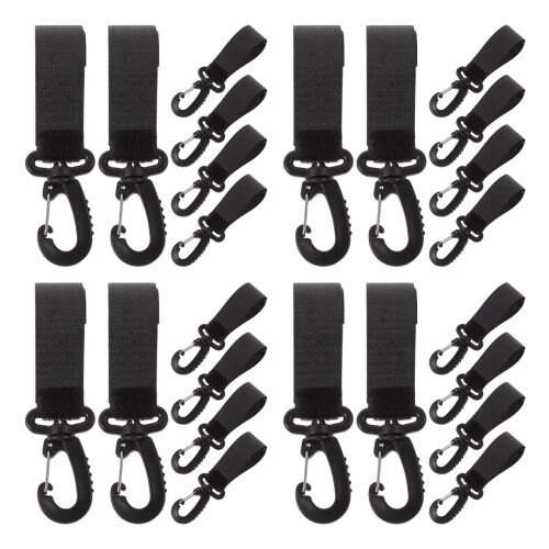 24 Pcs Baby Stroller Hooks Diaper Bag Hanging Clips Plastic 2