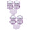 6 Sets Travel Cases With Mirror 9