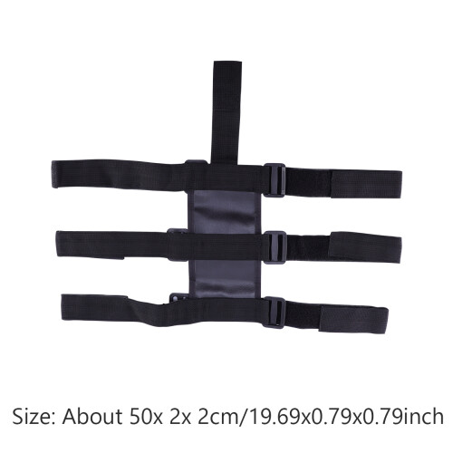2Pcs Extinguisher Strap Vehicle Flashlight Cup Holder Black 2