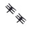 2Pcs Extinguisher Strap Vehicle Flashlight Cup Holder Black 6