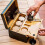 Premium Bamboo Storage Box with Removable Tray Removable Divider Wooden Storage Box with Lock 1