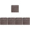 5Pcs Plastic Interlocking Waterproof Outdoor Flooring For Poolside 5