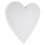 2Pcs Heart Shaped Canvas Panel With White Frames For Painting Decor 1