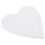 2Pcs Heart Shaped Canvas Panel With White Frames For Painting Decor 2