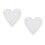2Pcs Heart Shaped Canvas Panel With White Frames For Painting Decor 9