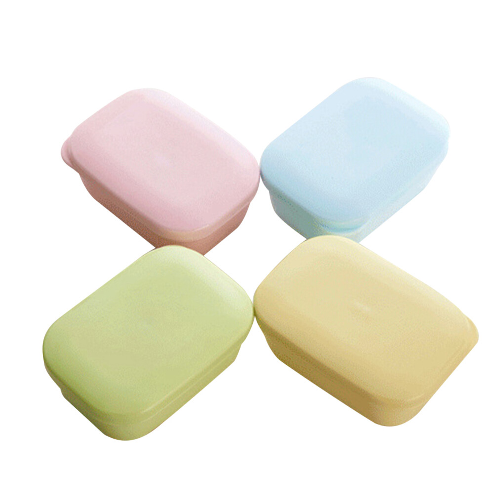 4 Pcs 11.6x8.3cm PP Waterproof Soap Box With Lid-image-OPC-PKXHF7B-NEW