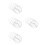 24Pcs Guitar String Set White Acoustic Metal Folk Replacement 10