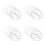 24Pcs Guitar String Set White Acoustic Metal Folk Replacement 11
