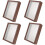 4Pcs Wooden Dried Flower Frame Display Stand Shadow Box Case 7