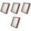4Pcs Wooden Dried Flower Frame Display Stand Shadow Box Case 5