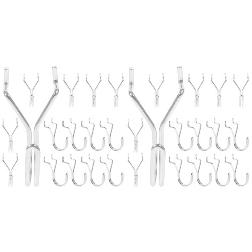 30 Pcs Metal Pegboard Hooks For Home Garage Shop Utility 1