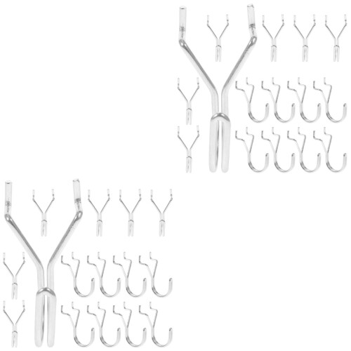 30 Pcs Metal Pegboard Hooks For Home Garage Shop Utility 2