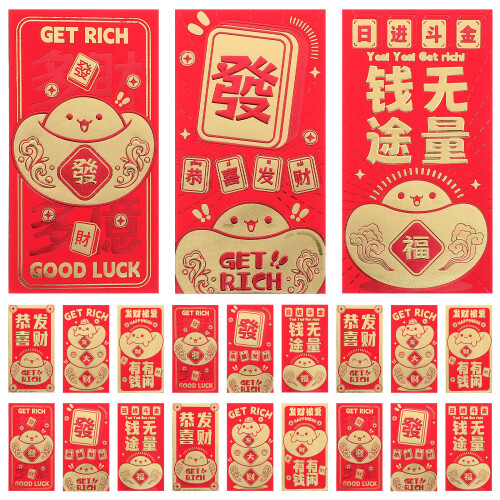 120 Pcs Red Envelopes For Chinese Lunar New Year Decorations 1