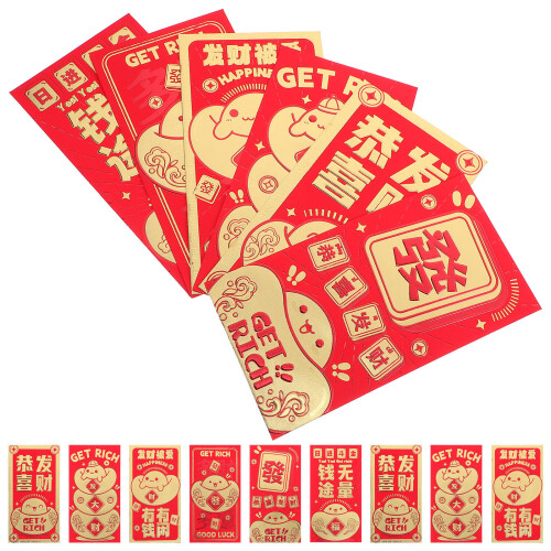 120 Pcs Red Envelopes For Chinese Lunar New Year Decorations 2