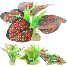 16 Pcs Artificial Aquarium Plants Fish Tank Decor