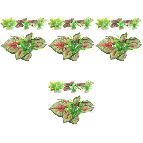 16 Pcs Artificial Aquarium Plants Fish Tank Decor 2