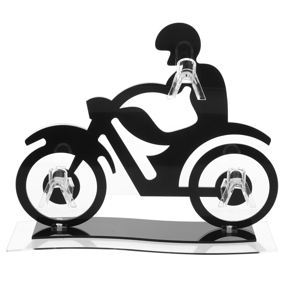 Totority 4Pcs Motorcycle Shaped Acrylic Sunglasses Display Stand