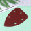180 Pcs Triangle Sand Paper With Holes Flocking Self Adhesive Dark Red 10