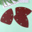 180 Pcs Triangle Sand Paper With Holes Flocking Self Adhesive Dark Red 4