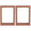2 Pcs Double Sided Glass Picture Frame Transparent Specimen Clip 2