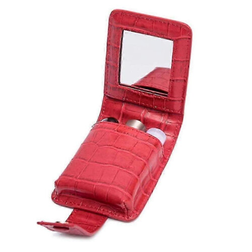 Makeup Lipstick Case with Mirror,for Mini Bag Cosmetic Bag Lipstick Case (not Including Lipstick)