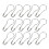 3000 Pcs Cucurbit Shape Safety Clothes Silver 1