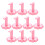 10Pcs Detachable Manicure Practice Stands Nail Tip Holders Pink 5