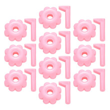 10Pcs Detachable Manicure Practice Stands Nail Tip Holders Pink