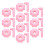 10Pcs Detachable Manicure Practice Stands Nail Tip Holders Pink 1