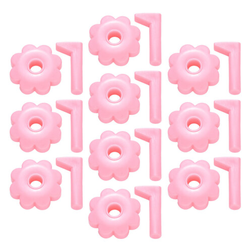 10Pcs Detachable Manicure Practice Stands Nail Tip Holders Pink